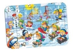 Kış Sporları Yapboz / 48-60 Ay
